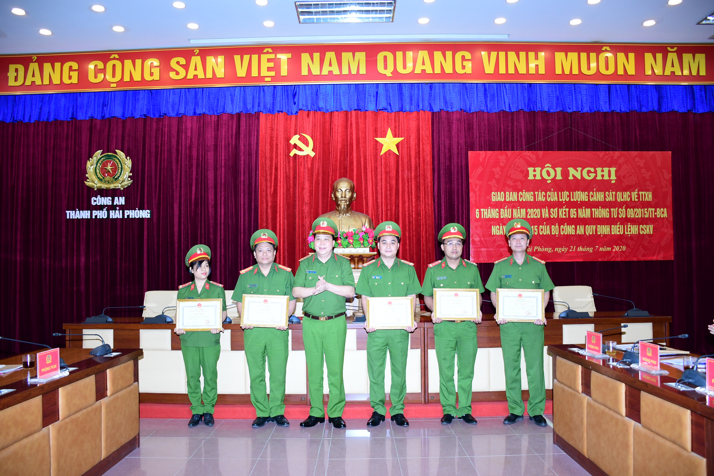 Lực lượng Cảnh sát quản lý hành chính về trật tự xã hội giao ban công tác 6 tháng, sơ kết 5 năm thực hiện Thông tư 09/2015/TT-BCA